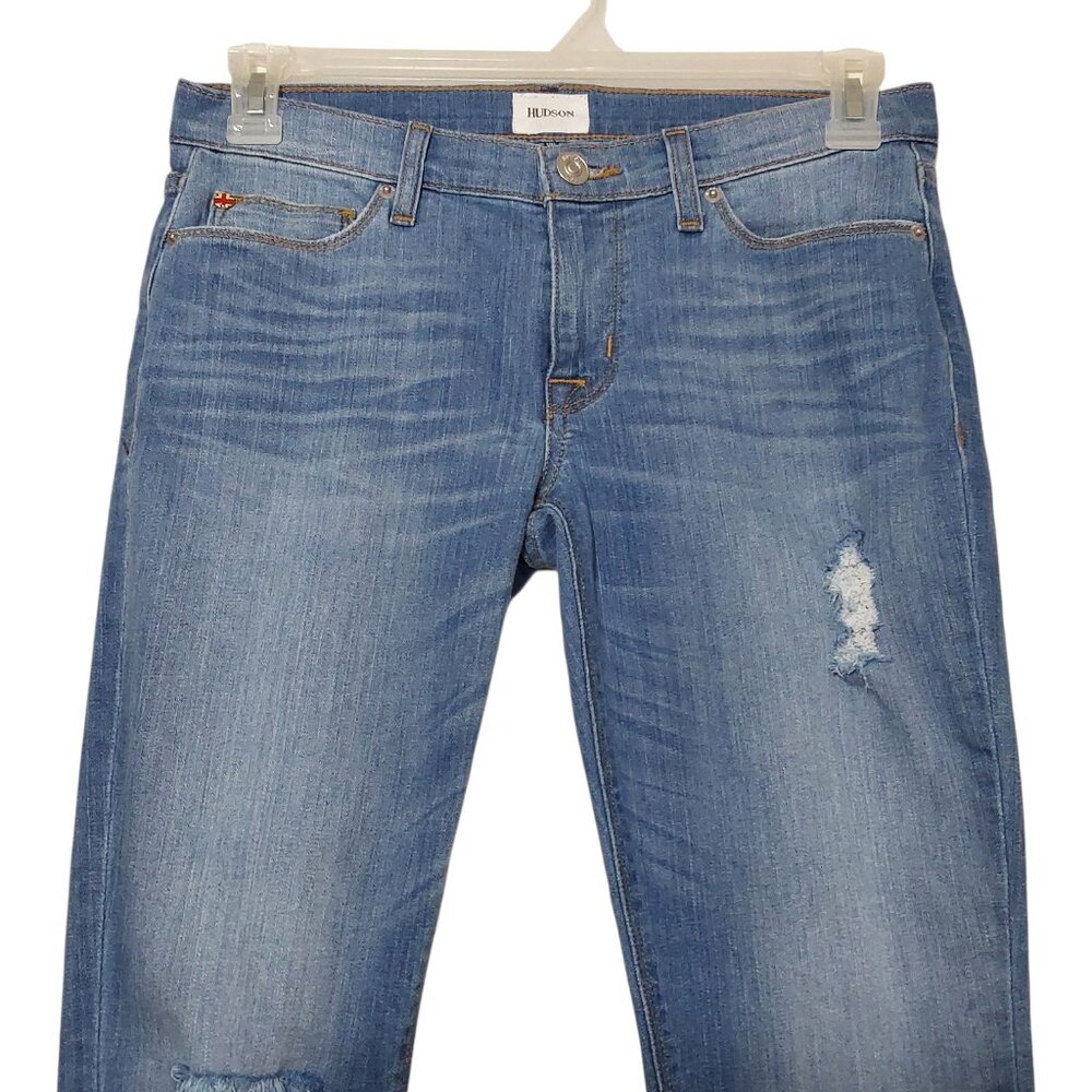 Hudson Jeans NWOT Krista Low-Rise Crop Super Skinny Distressed Status Wash - 27 - Picture 4 of 12